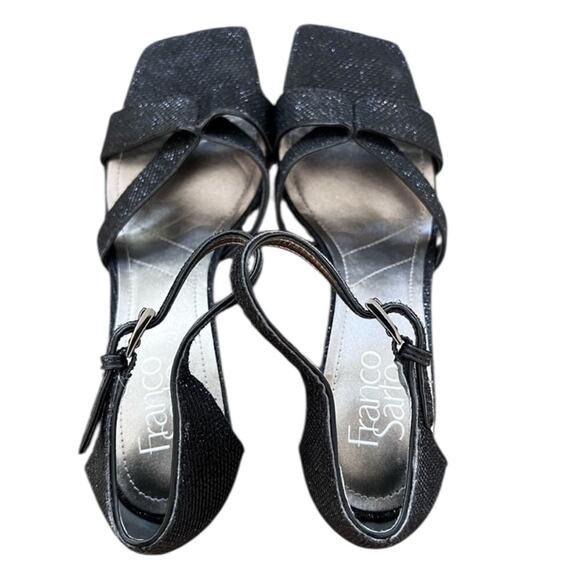NWOT Franco Sarto Rania 2 Stiletto Cut-Out Heels Black Sandals - Sz 8 - Picture 11 of 13